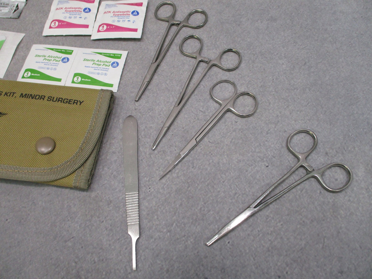 Elite First Aid Minor Surgery Kit Tactical Medical Pouch Instruments & Supplies