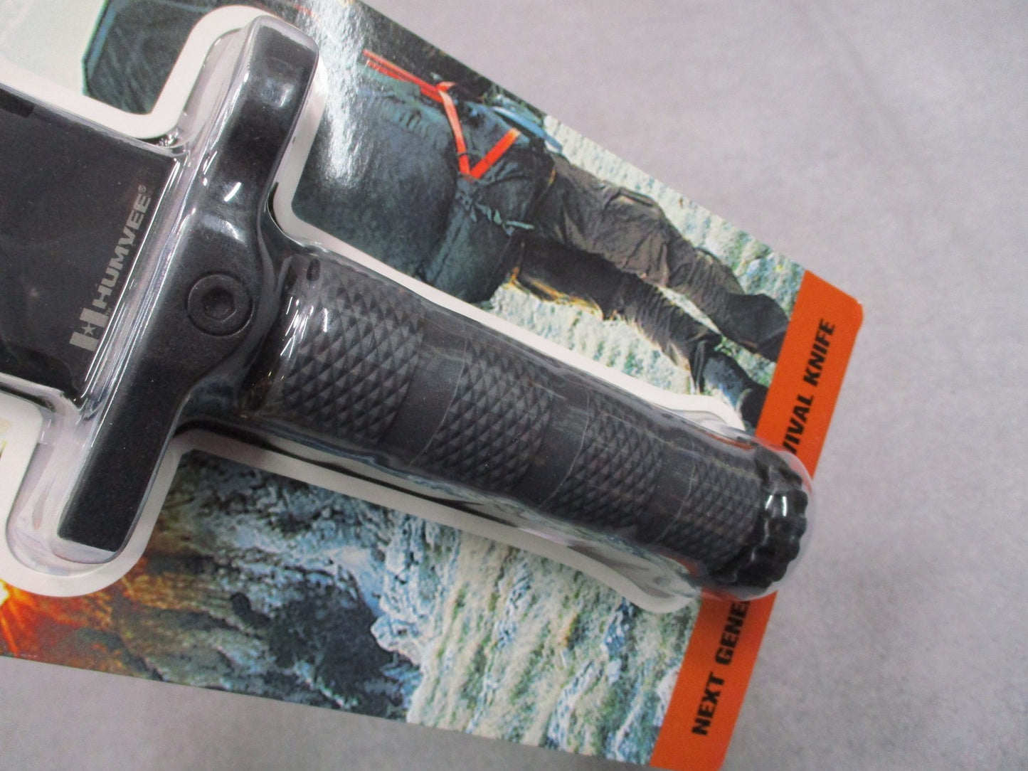 Humvee Survival Knife 12.5" Fixed Blade Compass Fire Starter Sharpener Whistle