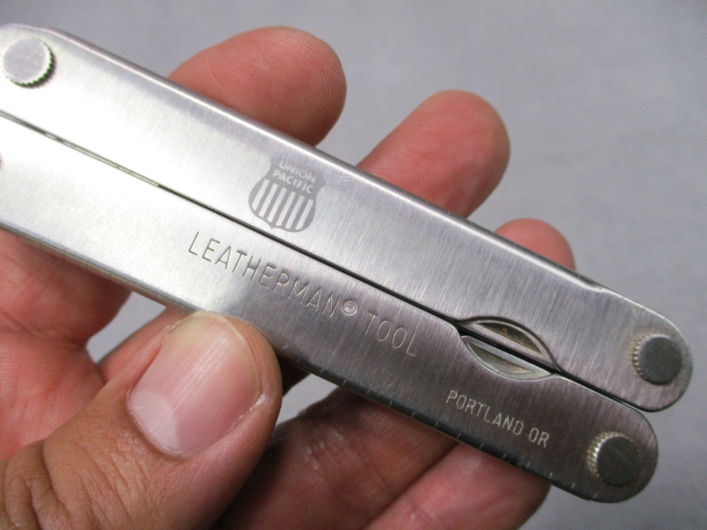 Vintage Leatherman PST Multi-Tool Union Pacific Railroad Edition Leather Sheath
