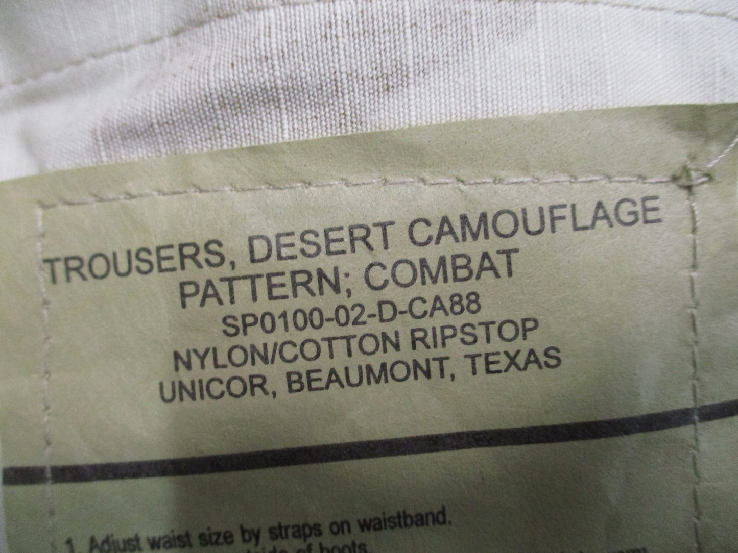 US Military Surplus Desert Camouflage Combat Trousers DCU Medium Long Ripstop