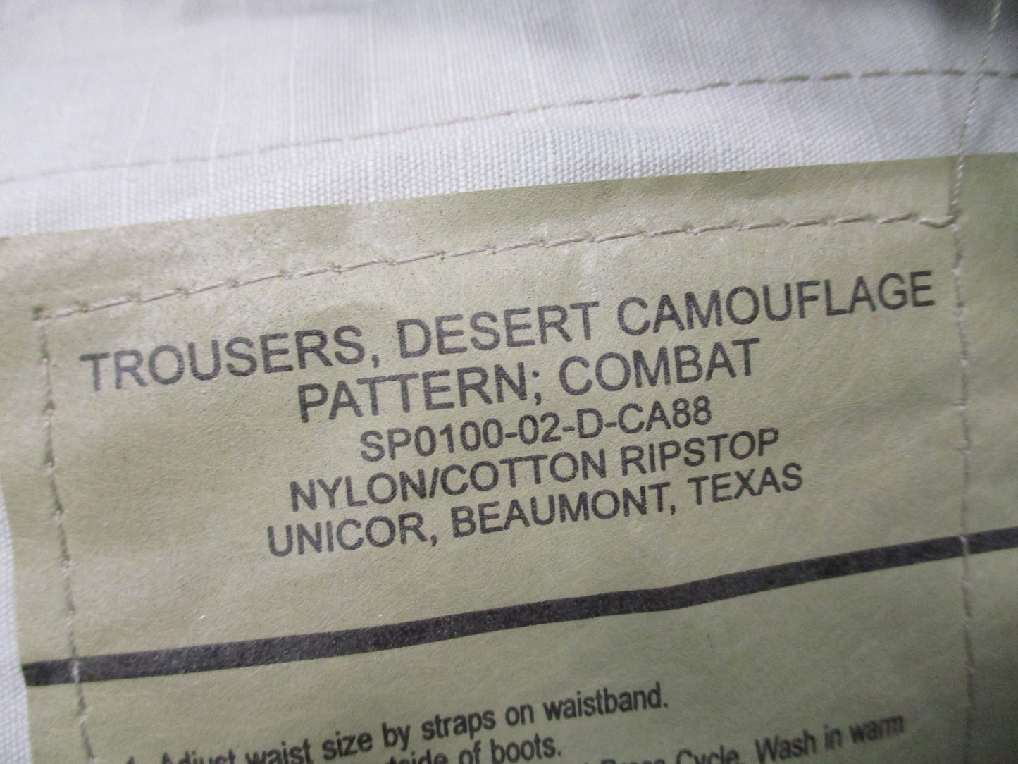 US Military Surplus DCU Combat Trousers Medium Long Desert Camo Ripstop New