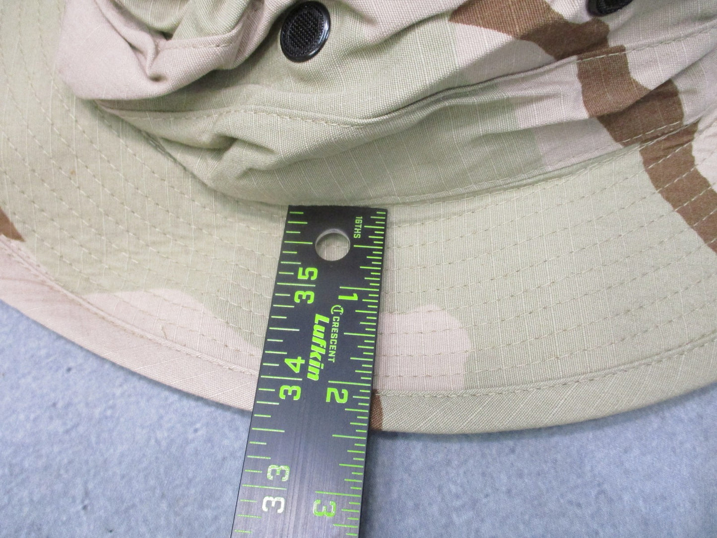 US Military Surplus Boonie Hat Desert Camo 7 1/8 Ripstop Cotton Nylon New