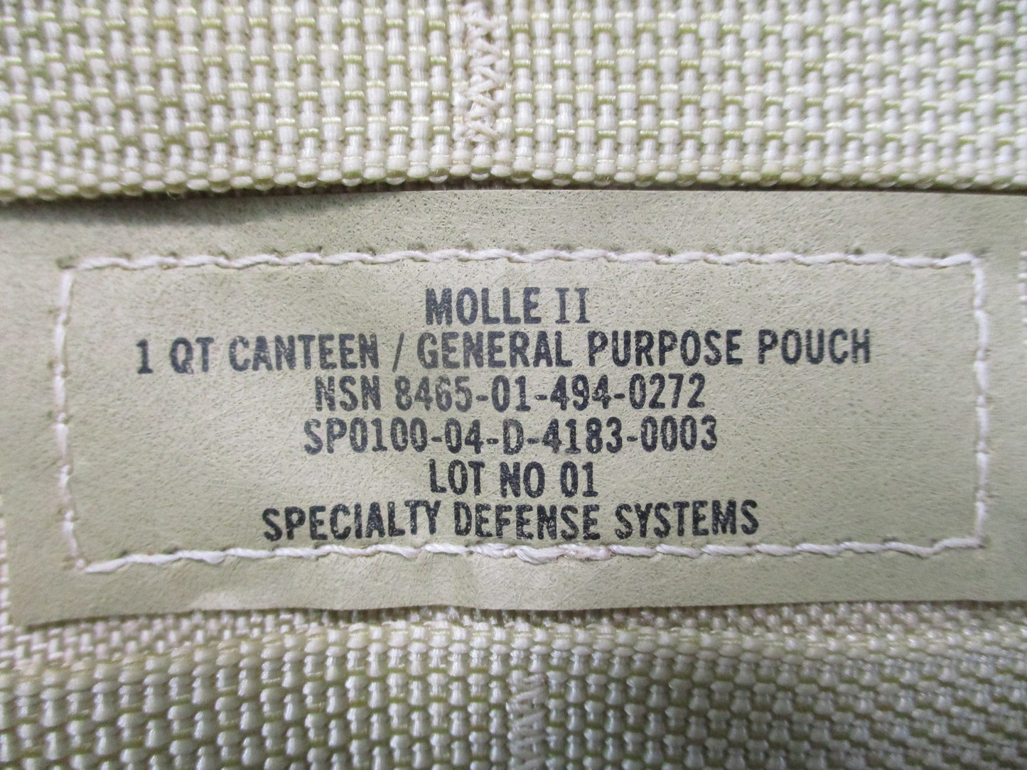 2x US Military MOLLE II 1 QT Canteen General Purpose Pouch Desert Camo Surplus