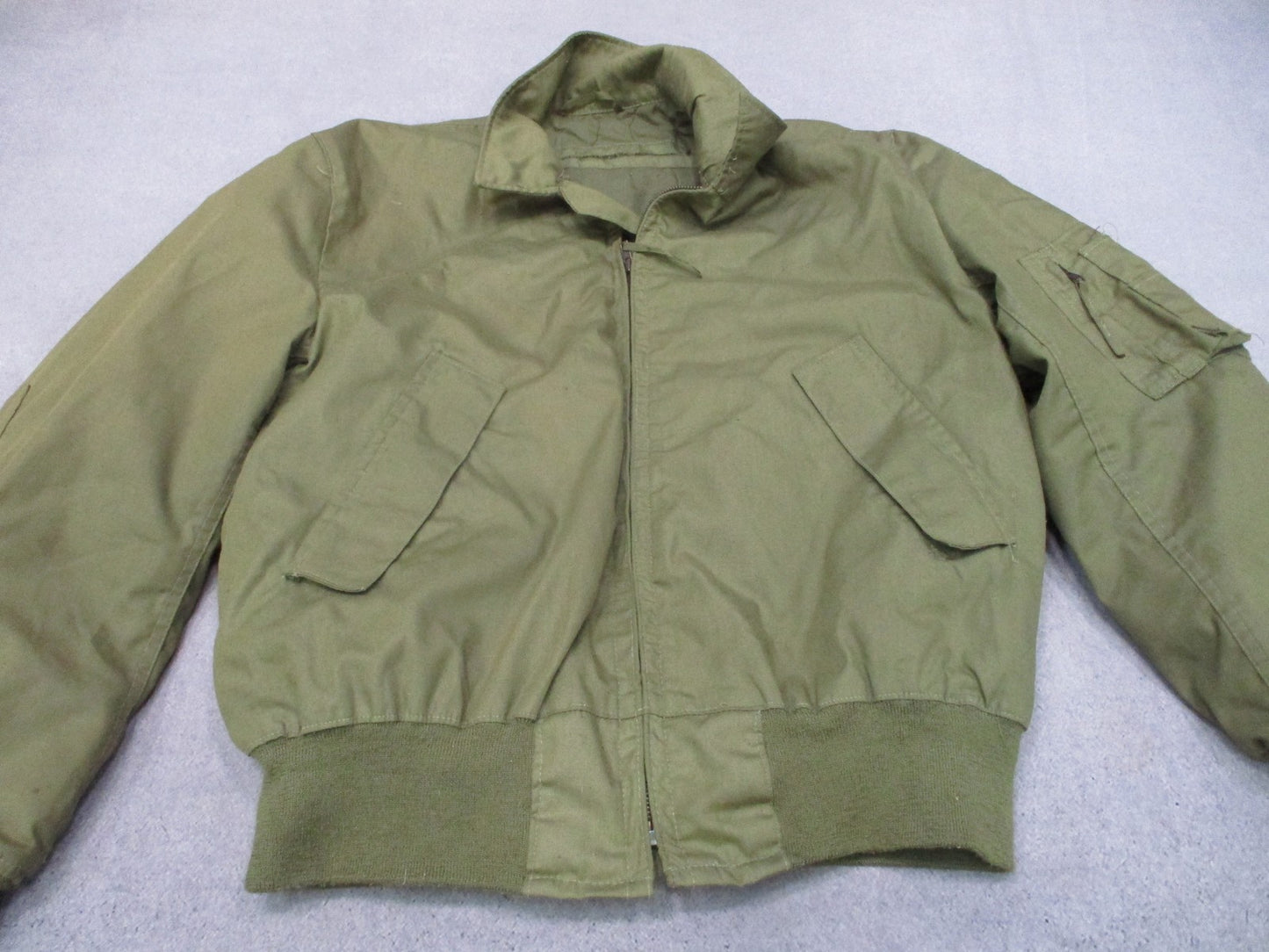 Vintage Alpha Industries CWU-45/P Flight Jacket Cold Weather Aramid Large Long