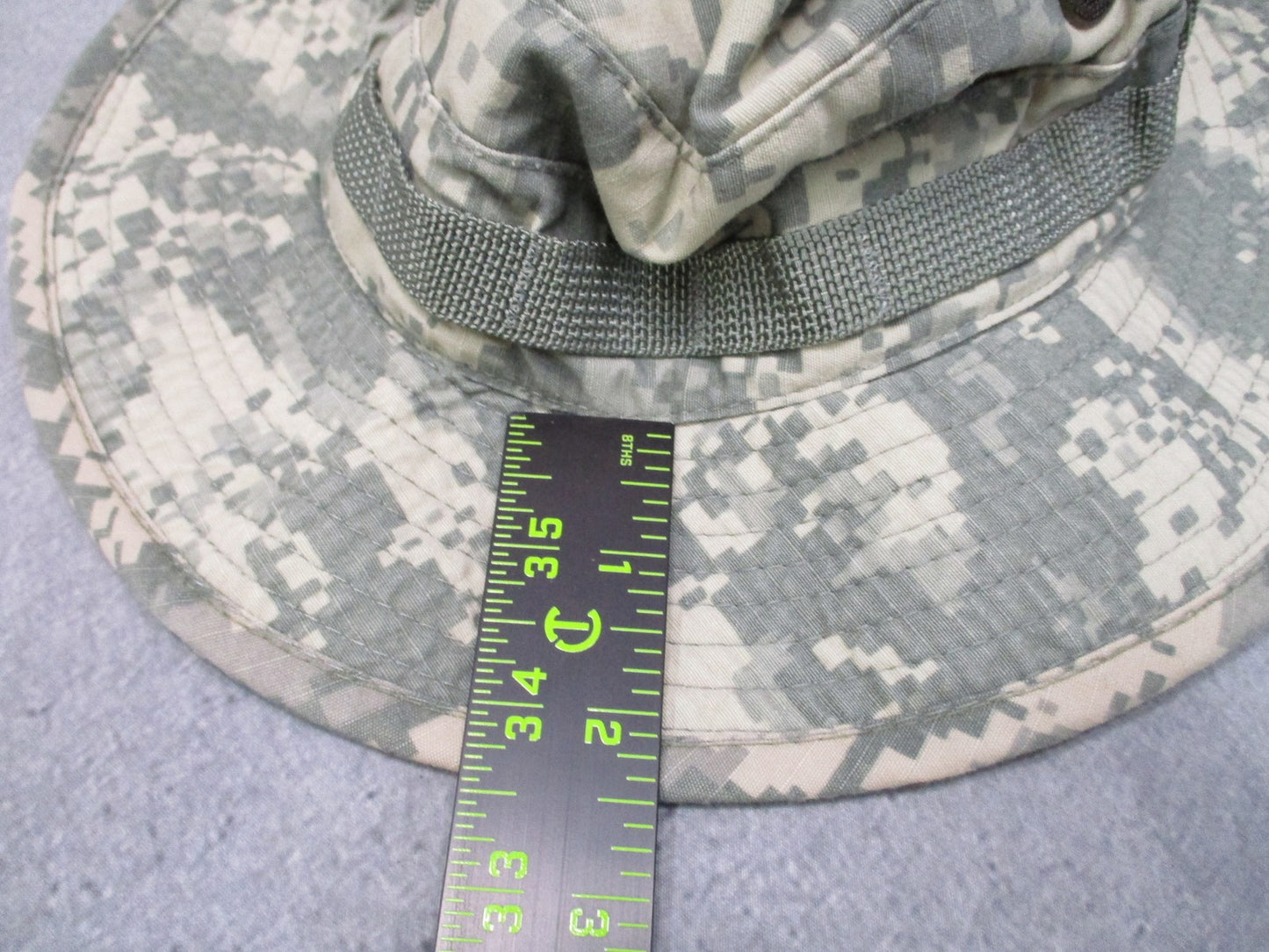 US Military Surplus ACU Boonie Hat Digital Camo Type IV Size 7 1/4