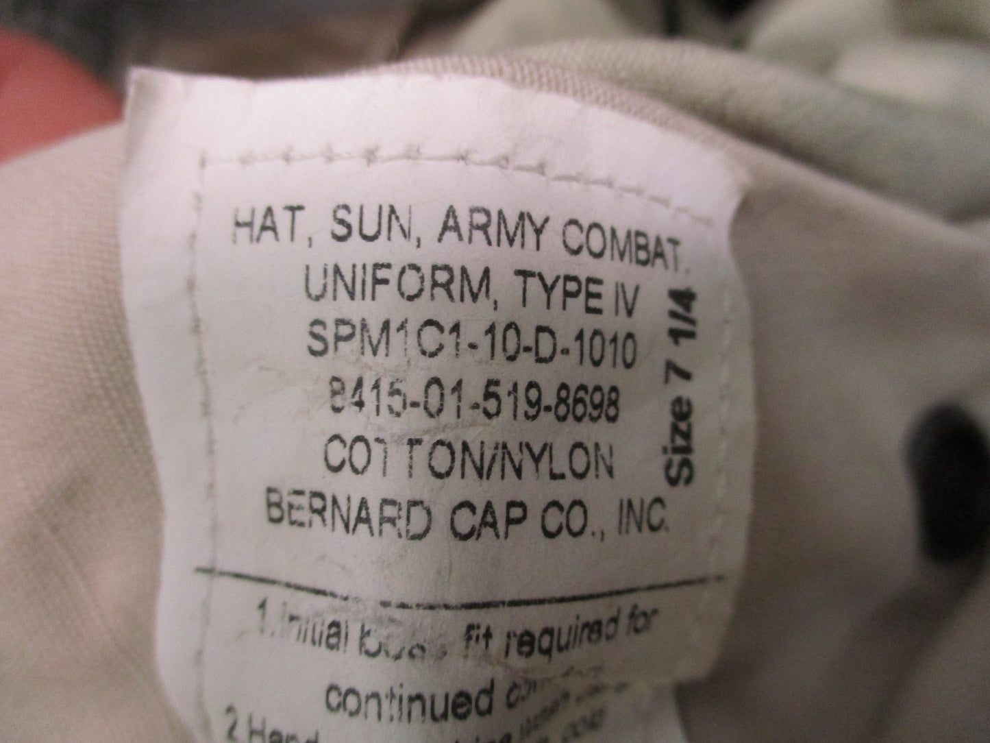 US Military Surplus ACU Boonie Hat Digital Camo Type IV Size 7 1/4