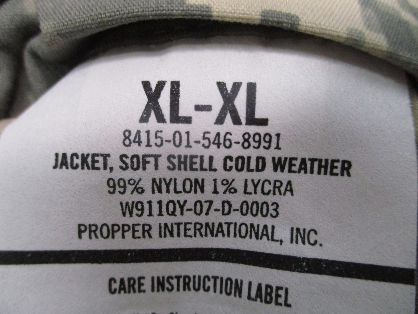 New US Army ECWCS Gen III Level 5 Soft Shell Jacket UCP Digital Camo XL-XL