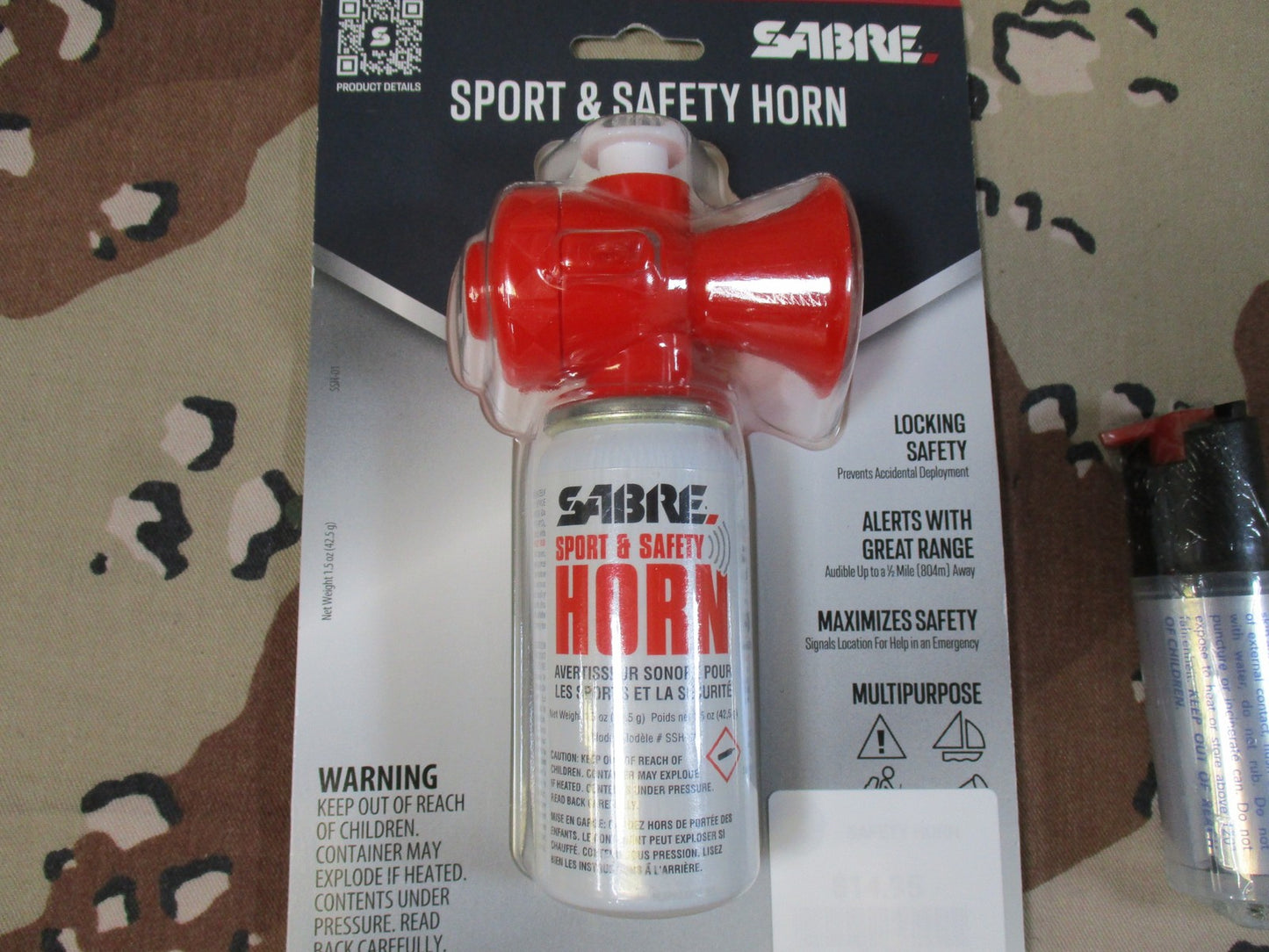 Emergency Safety Kit Resqme Car Tool SABRE Safety Horn Pepper Spray Bundle 3560