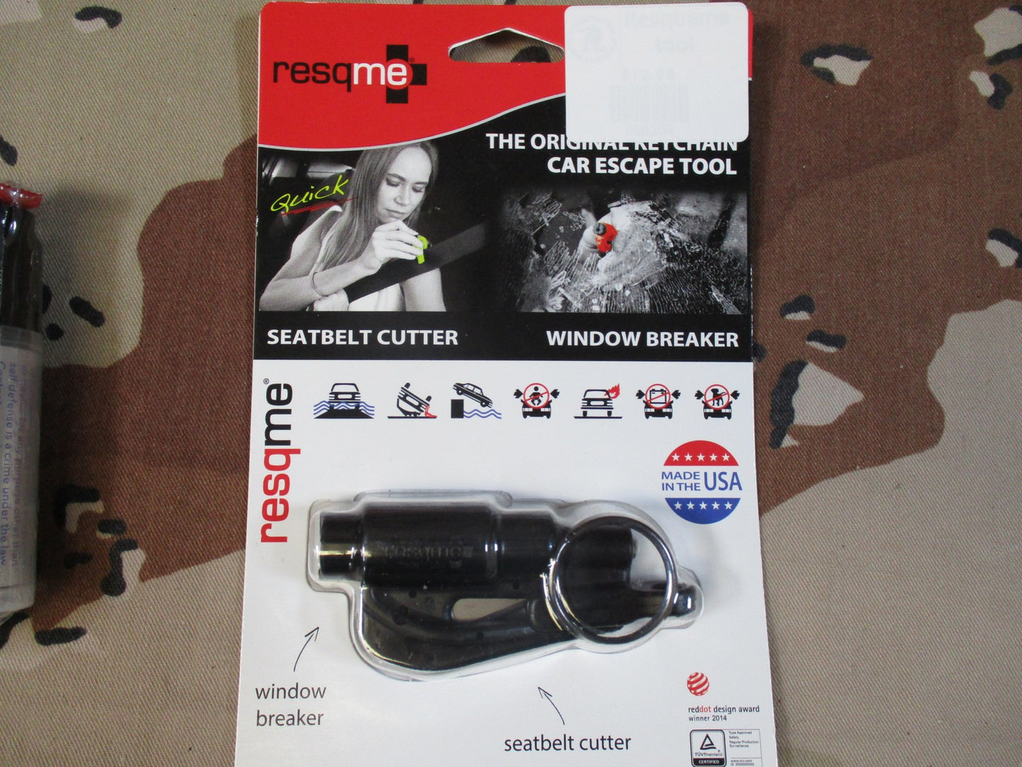 Emergency Safety Kit Resqme Car Tool SABRE Safety Horn Pepper Spray Bundle 3560