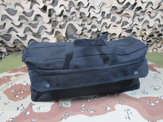 Heavy Duty Black Canvas Utility Tool Bag Organizer With External Slots 5726