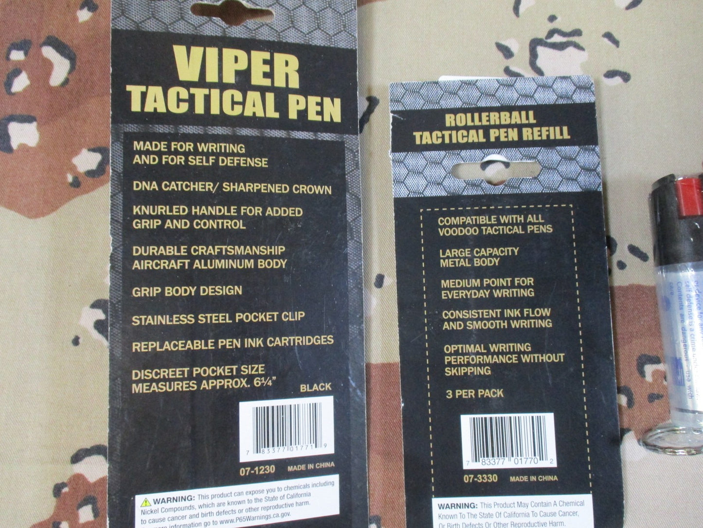 Every Day Carry Set Voodoo Pen, Refills, Resqme Tool & Smith & Wesson Pepper