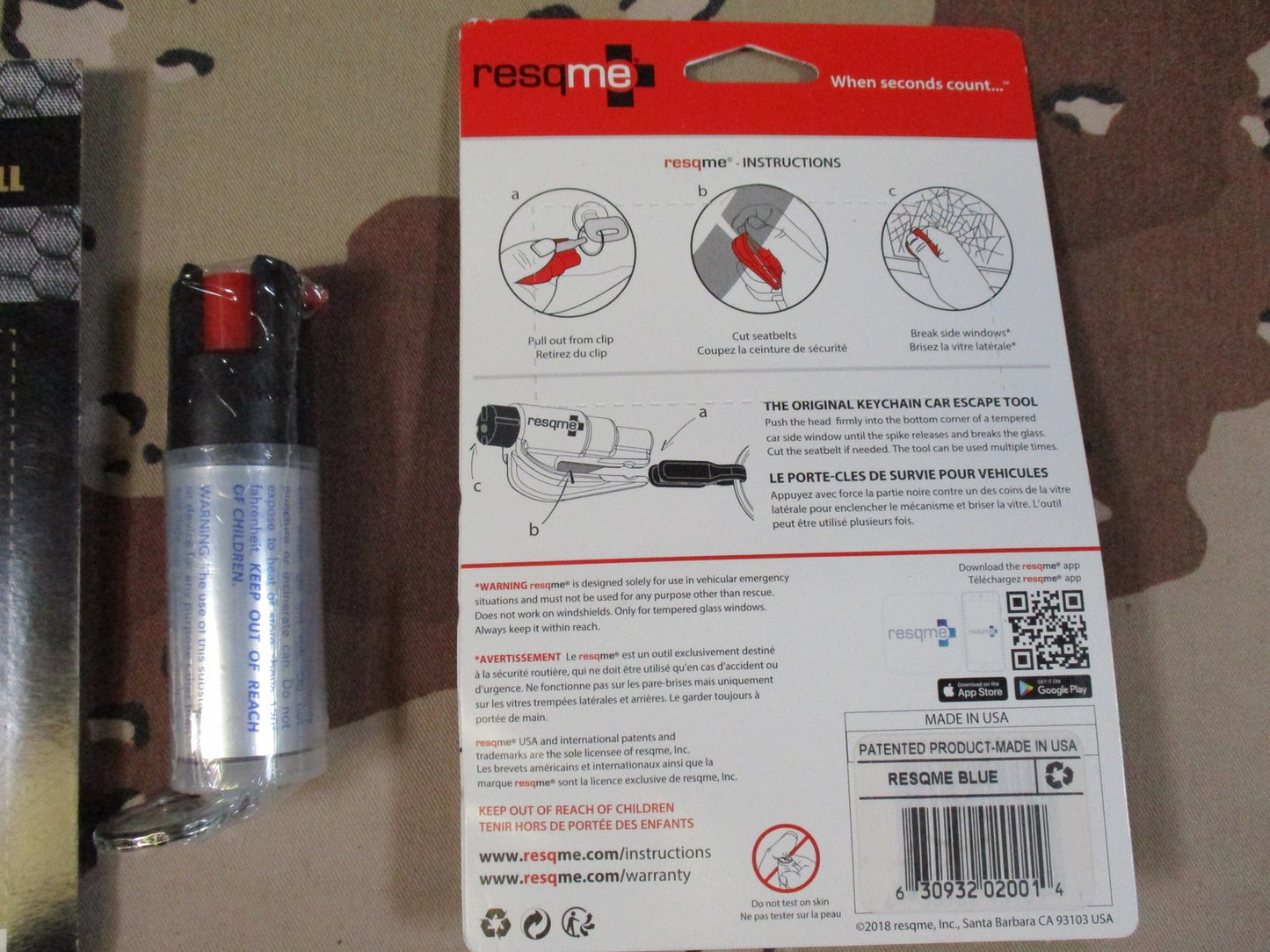 Every Day Carry Set Voodoo Pen, Refills, Resqme Tool & Smith & Wesson Pepper