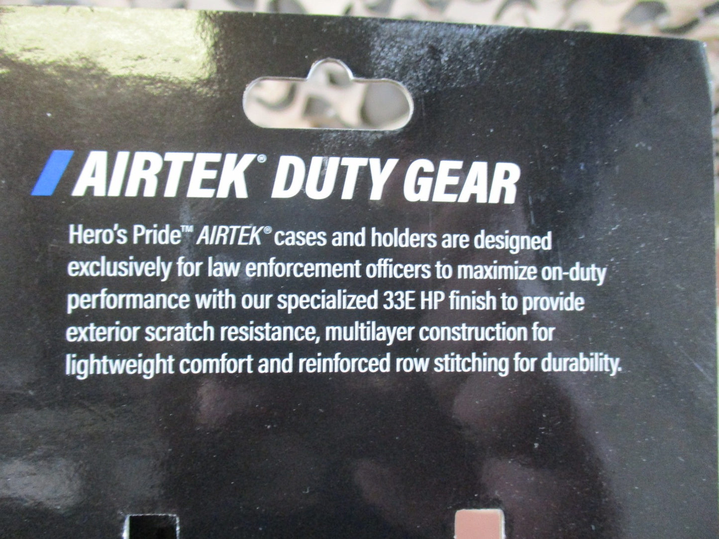 Hero's Pride AirTek Expandable Baton Holder Duty Gear Black New 1478P Small