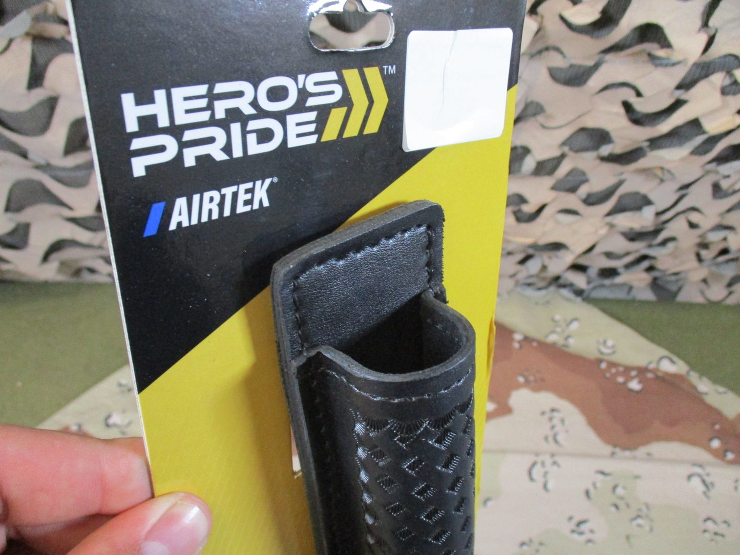 Hero's Pride Airtek Expandable Baton Holder Large Basketweave 1479W Size Large