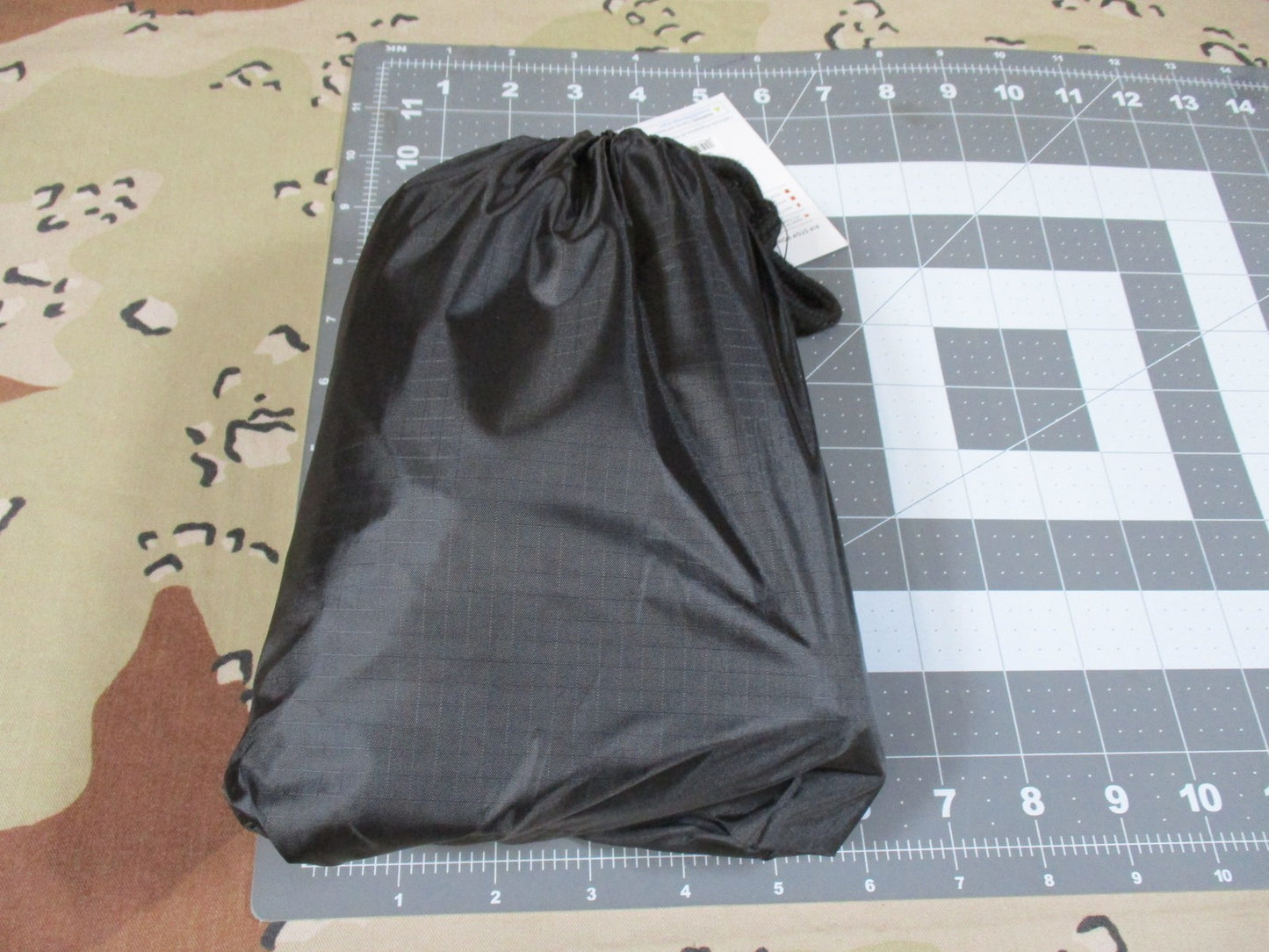 Fox Outdoor Rip Stop Poncho Black Water Repellent Hooded Rain Gear New