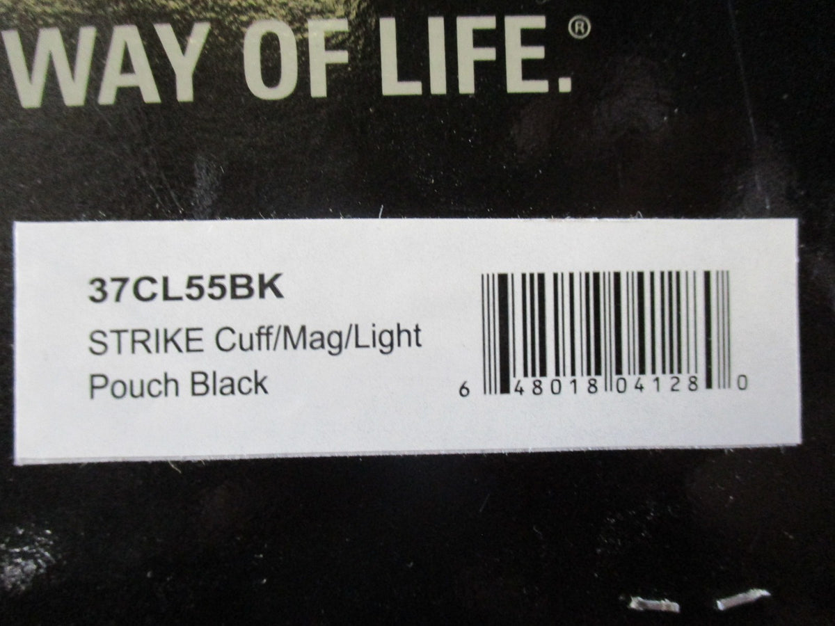 New Blackhawk STRIKE Cuff/Mag/Light Pouch Black MOLLE Tactical Gear 37CL55BK