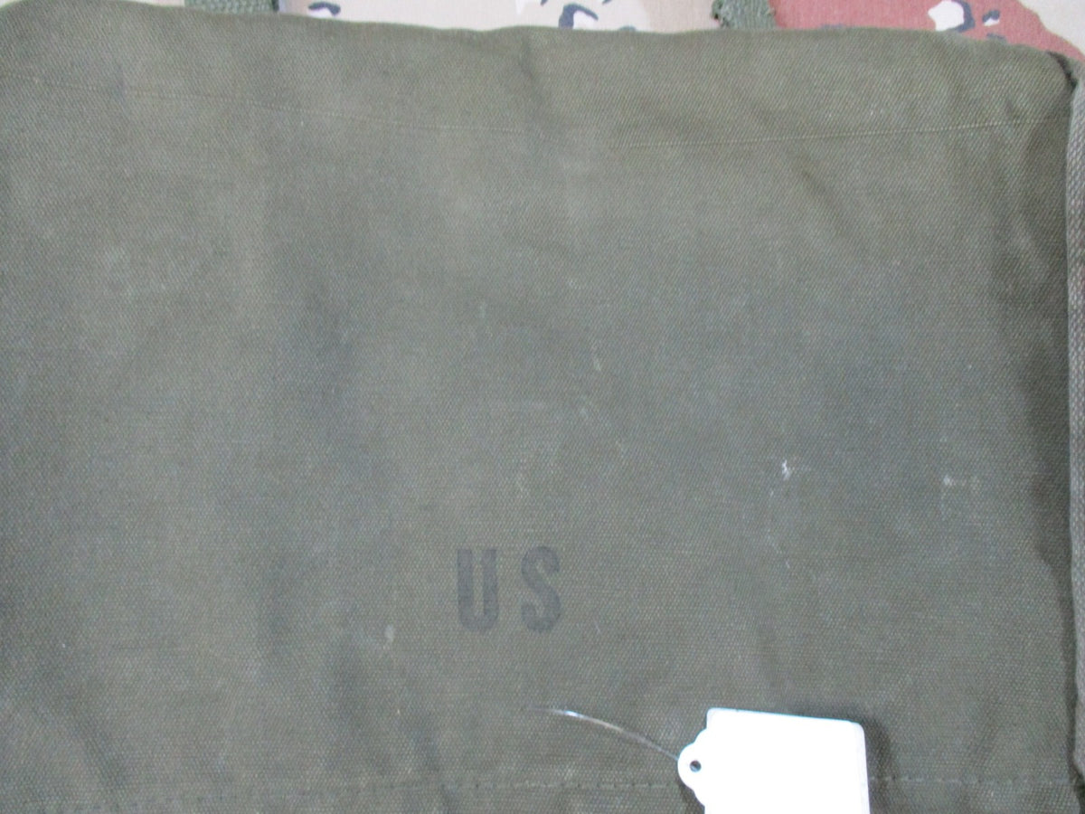 Vintage US Military M-1950 Map Case OD Green Canvas Field Bag USGI Surplus