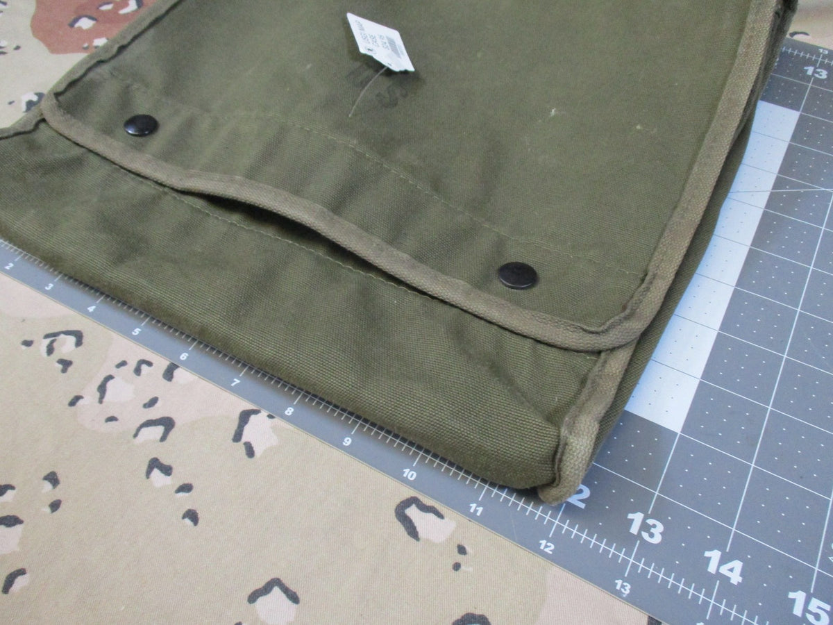 Vintage US Military M-1950 Map Case OD Green Canvas Field Bag USGI Surplus