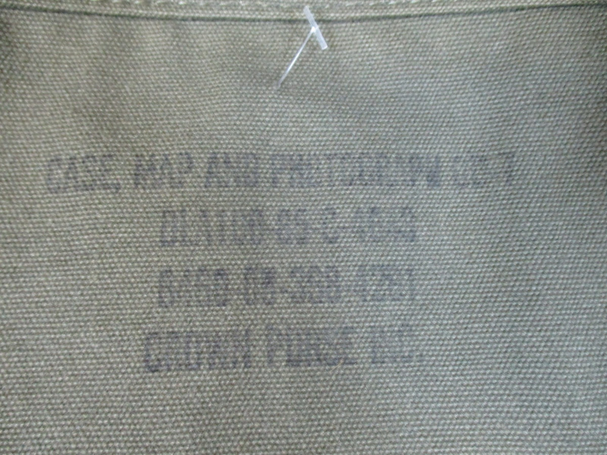 Vintage US Military M-1950 Map Case OD Green Canvas Field Bag USGI Surplus