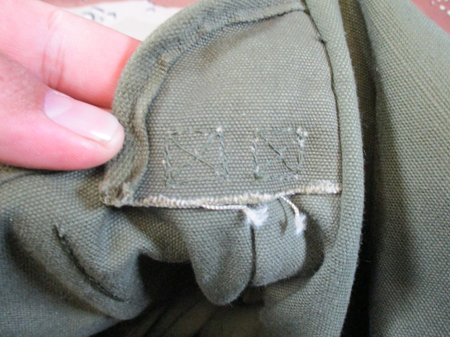 Vintage US Military M-1950 Map Case OD Green Canvas Field Bag USGI Surplus