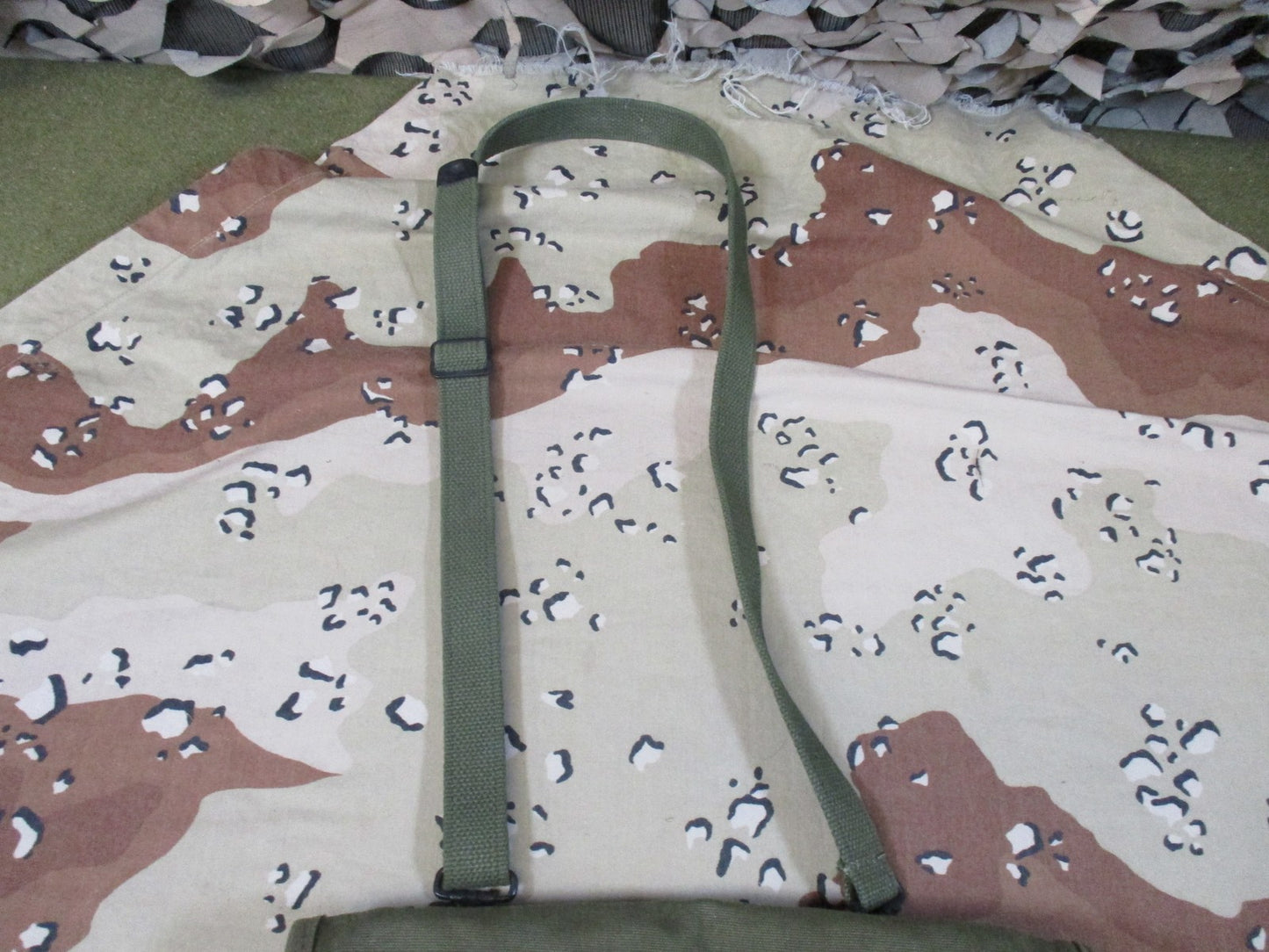 Vintage US Military M-1950 Map Case OD Green Canvas Field Bag USGI Surplus