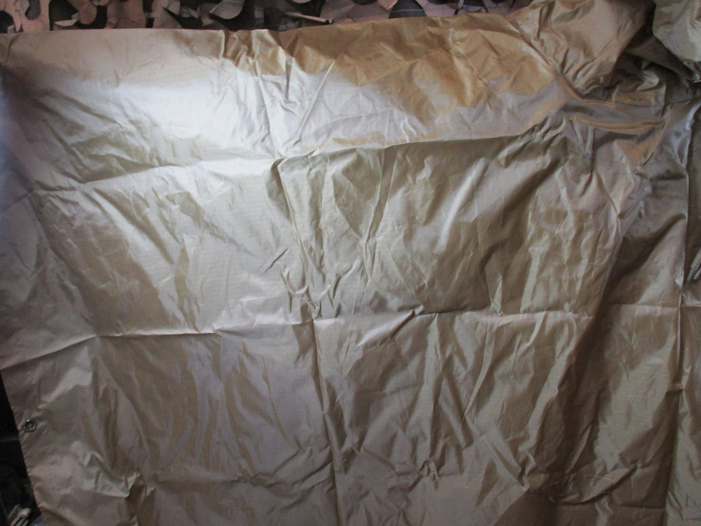 Rothco Rip Stop Poncho Coyote Brown Water Repellent Hooded Rain Gear w/ Pouch