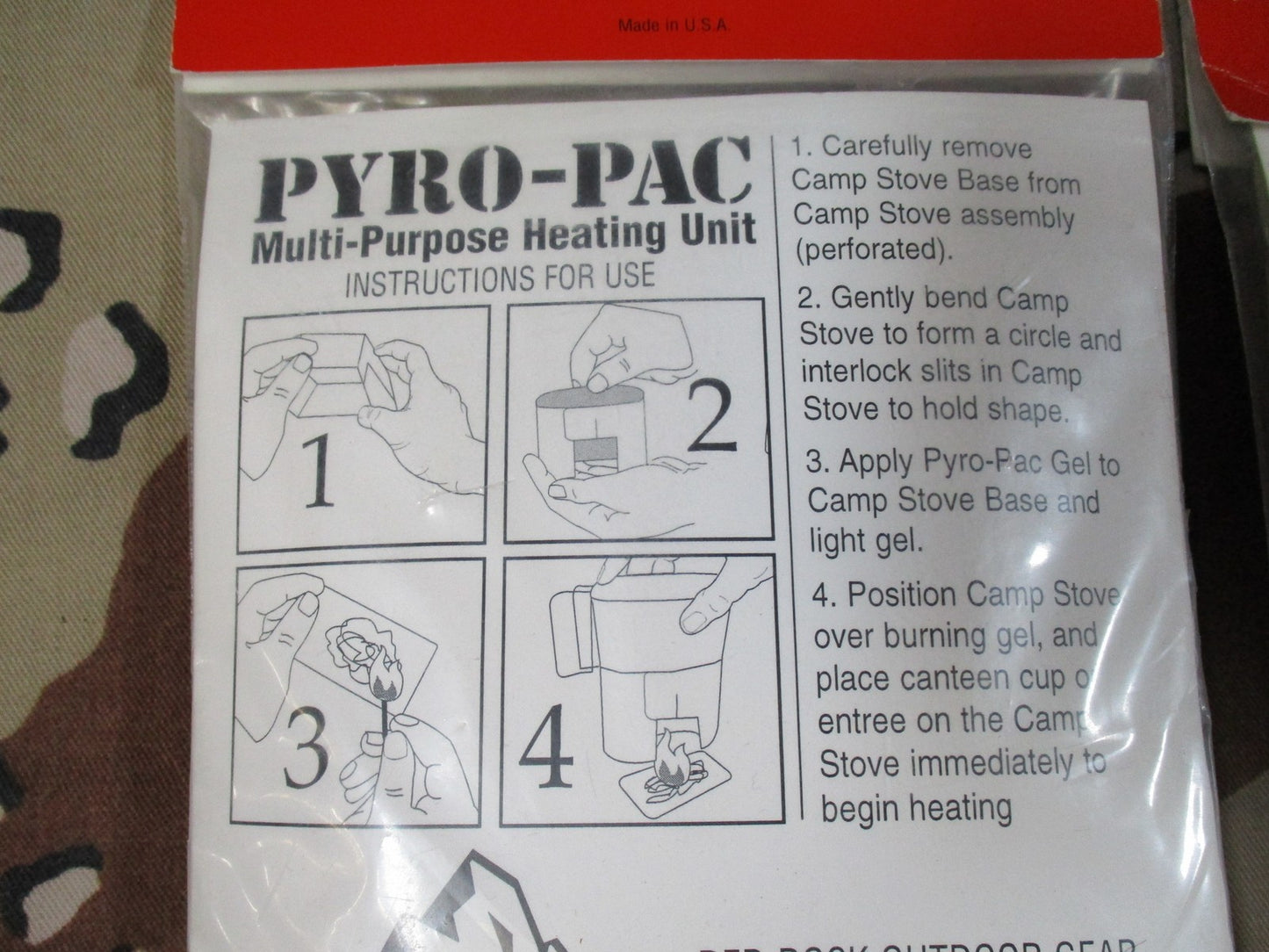 Red Rock Outdoor Gear Fire starting kit OLD STOCK Survival Set