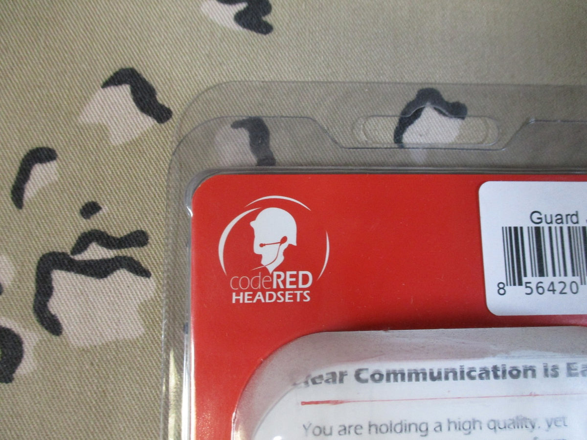 Code Red Headsets Guard Jr 2.5 – Acoustic Tube Earpiece – New in Packaging