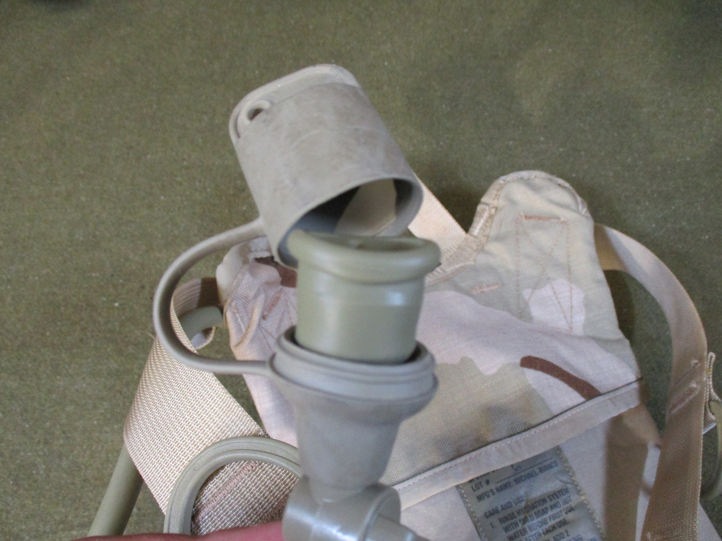 Genuine US Military MOLLE II Hydration Carrier System Tan Michael-Bianco