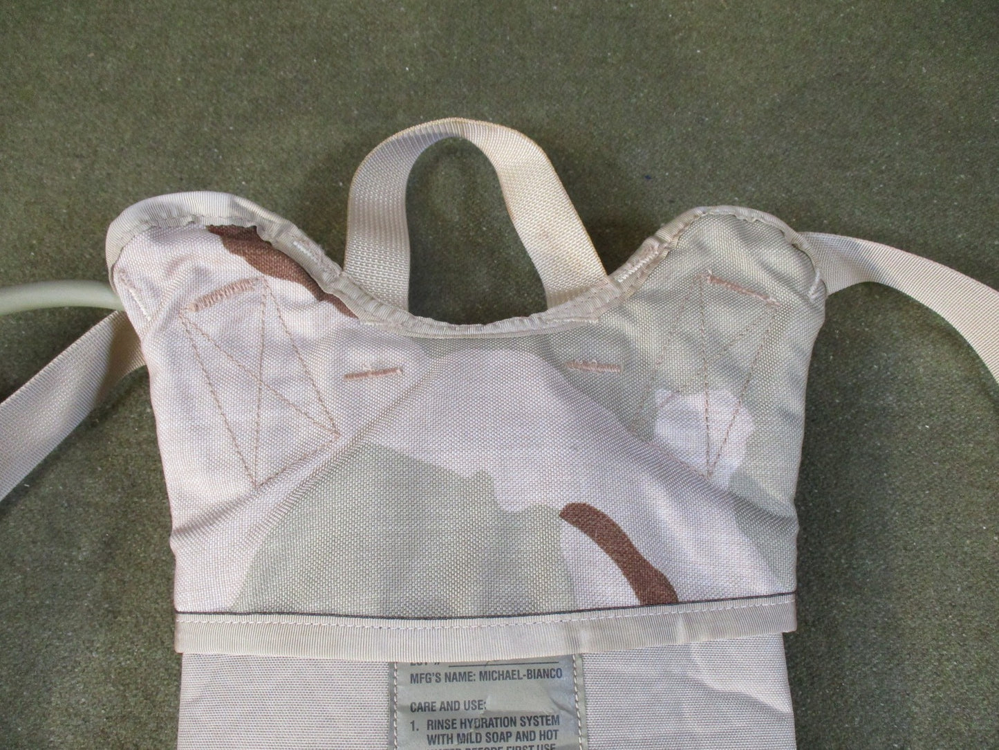 Genuine US Military MOLLE II Hydration Carrier System Tan Michael-Bianco