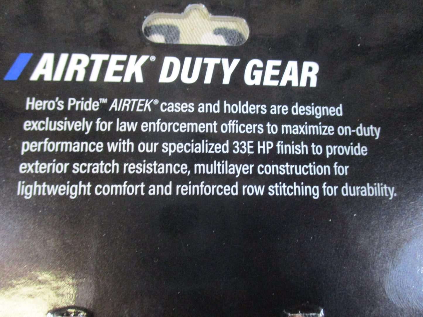 Hero's Pride Airtek 1473W Flashlight Holder Basket Weave Fits 2-1/4" Duty Belt