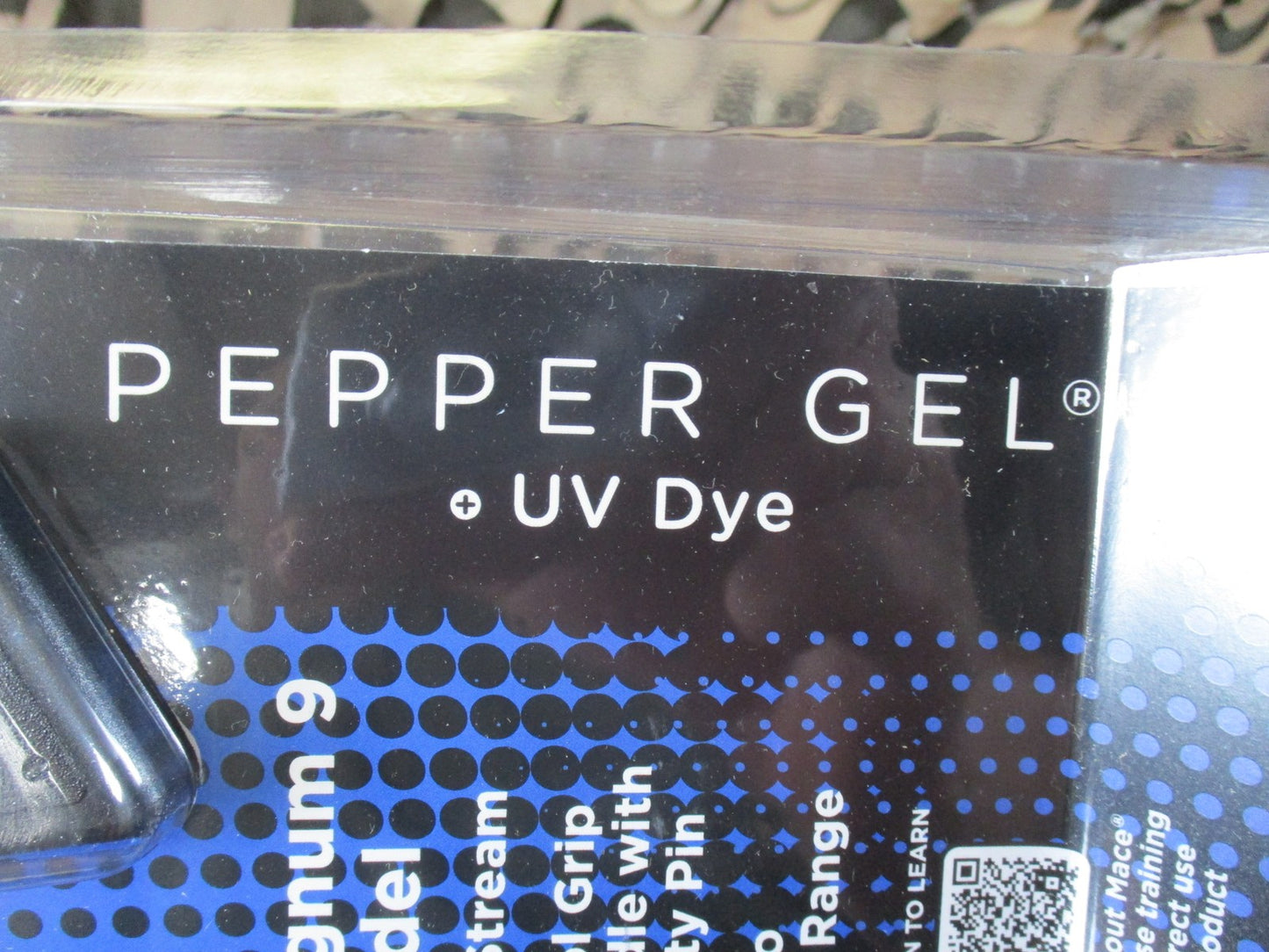 Mace Magnum 9 Pepper Gel Stream Pistol Grip Self Defense Spray 25ft Range New