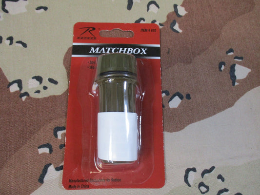 Rothco Waterproof Plastic Match Box Survival Gear Coyote Brown New