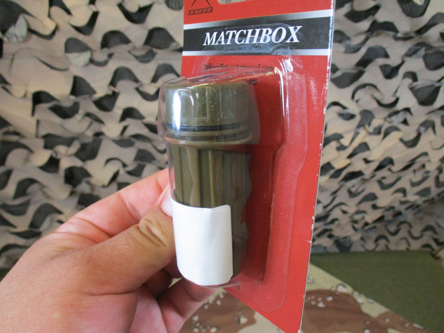 Rothco Waterproof Plastic Match Box Survival Gear Coyote Brown New