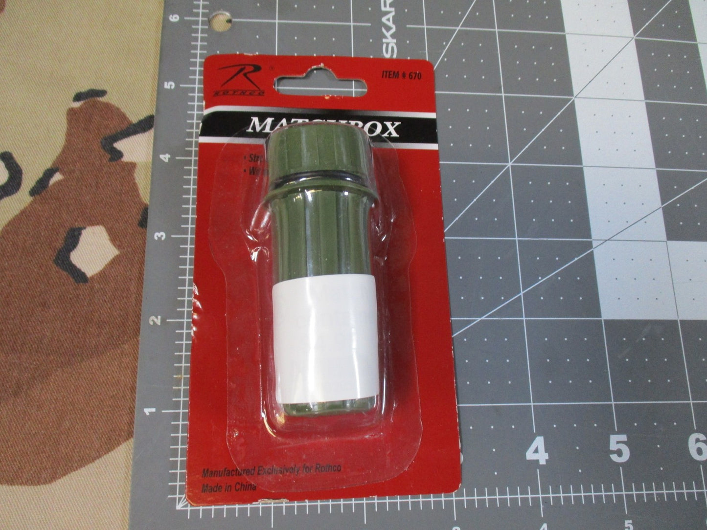 Rothco Waterproof Match Case Survival Gear Olive Drab Item 670 New
