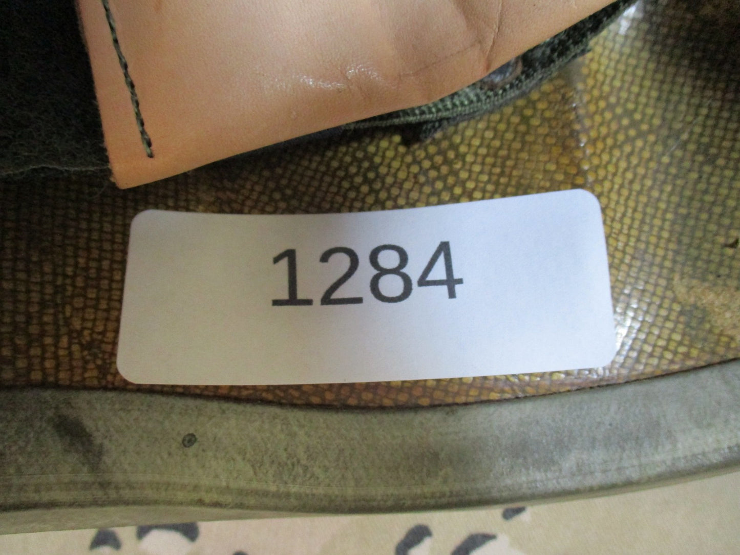 US Military PASGT Helmet Woodland Camo 4th Infantry Division Sergeant 1284