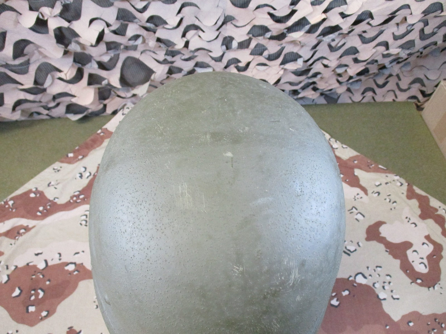US Military PASGT Helmet Woodland Camo 4th Infantry Division Sergeant 1284