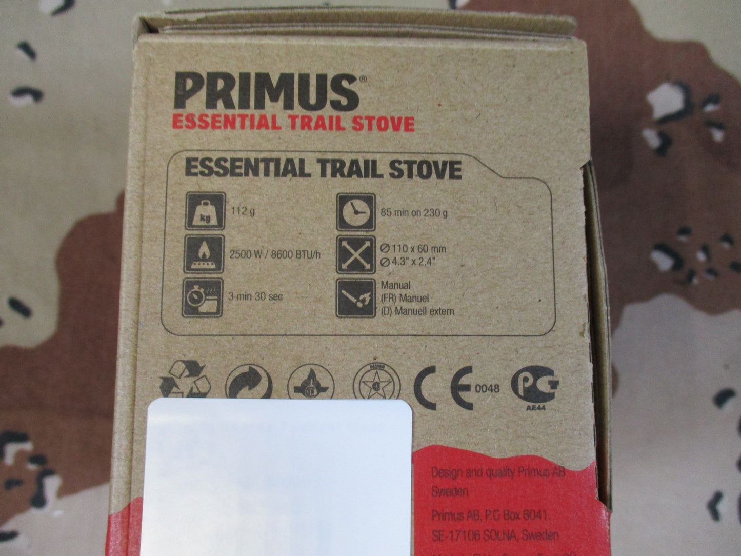 Primus Essential Trail Stove Compact Camping Backpacking Stove New Other