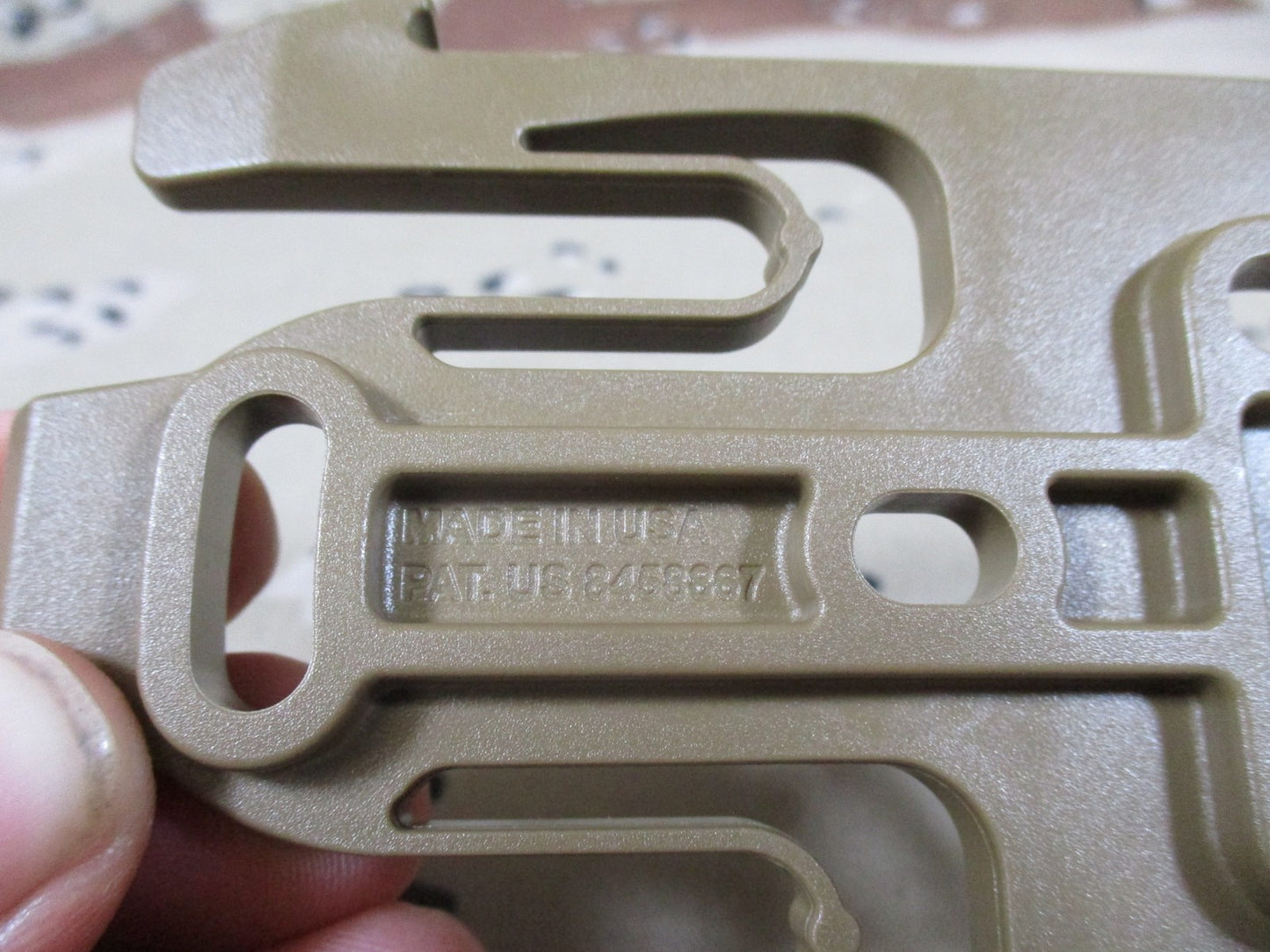 Safariland QLS 22 Receiver Plate FDE Tactical Holster Mounting System
