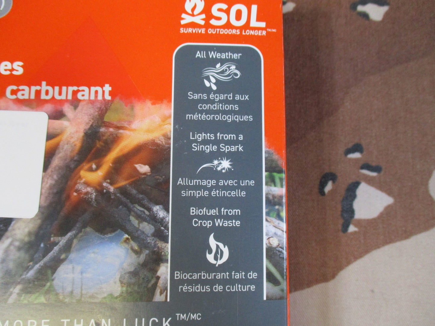 SOL Survive Outdoors Longer Fire Lite Fuel Cubes 12 Pack Camping Fire Starter