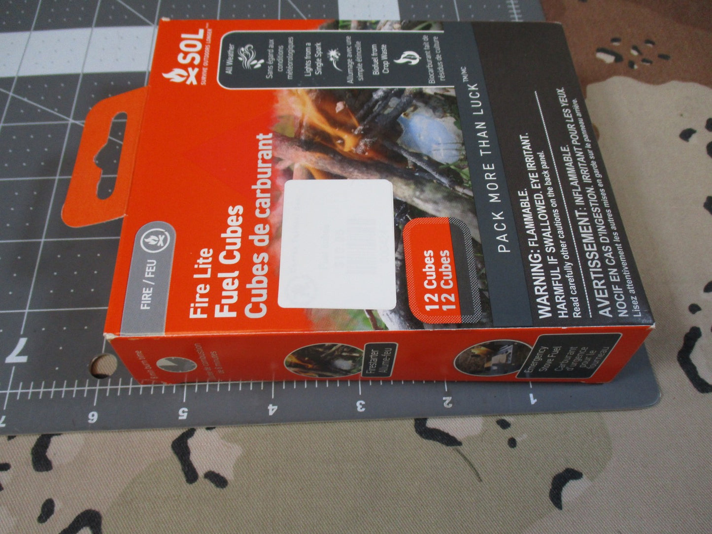 SOL Survive Outdoors Longer Fire Lite Fuel Cubes 12 Pack Camping Fire Starter
