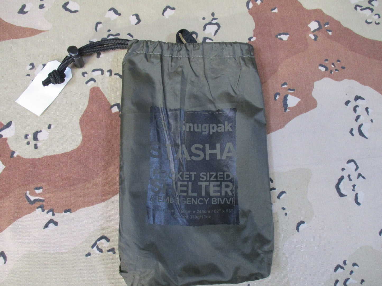 Snugpak Stasha Pocket Sized Shelter & Emergency Bivi - Olive Green