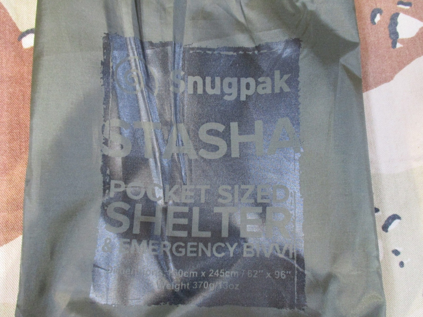 Snugpak Stasha Pocket Sized Shelter & Emergency Bivi - Olive Green