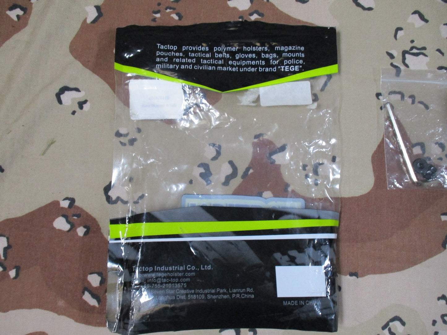 TEGE Polymer Tactical Holster with Mounting Hardware & Instructions glock 43