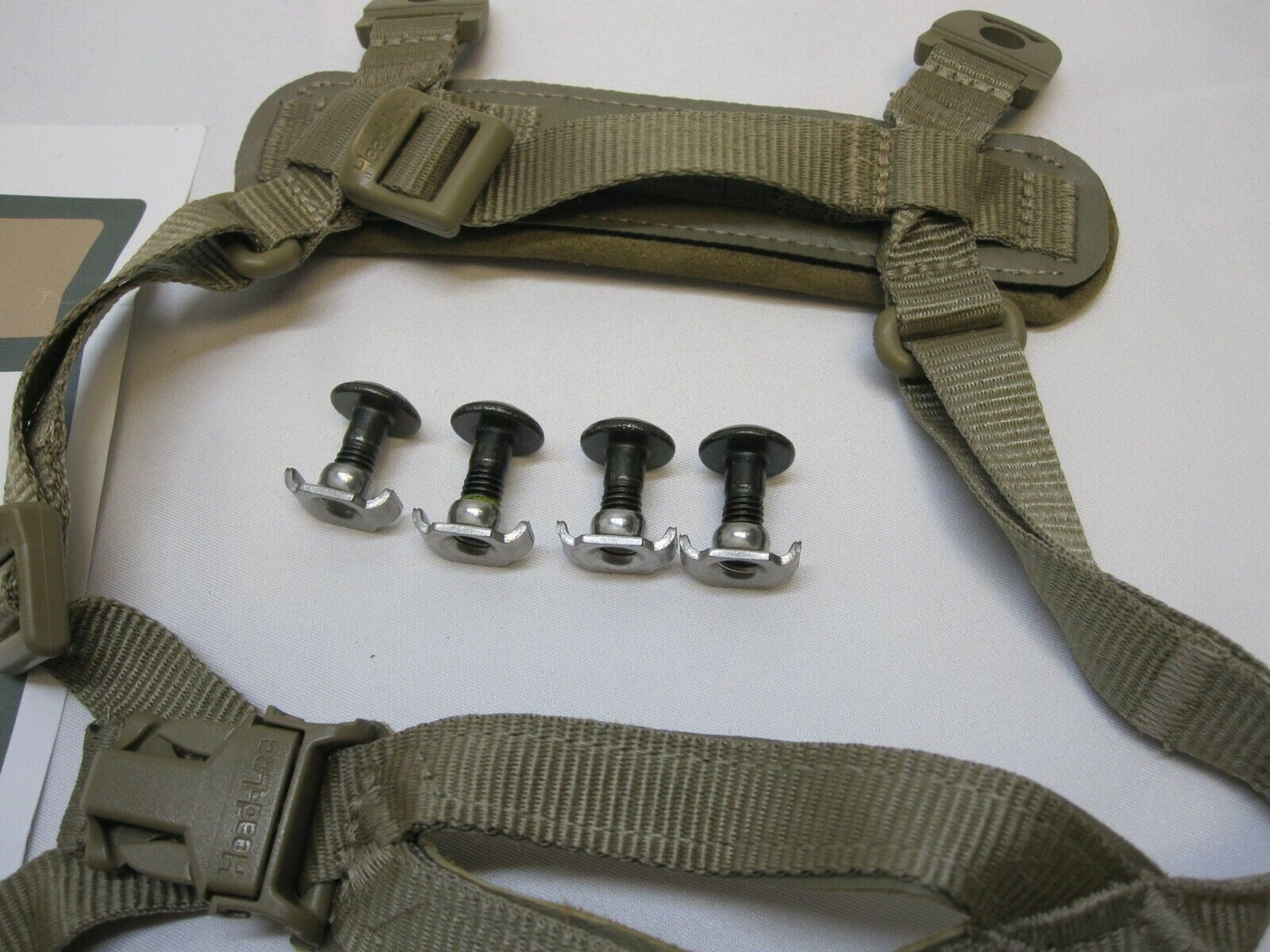 ENHANCED COMBAT HELMET H-NAPE CHINSTRAP ECH COYOTE BROWN RETENTION SYSTEM STRAP