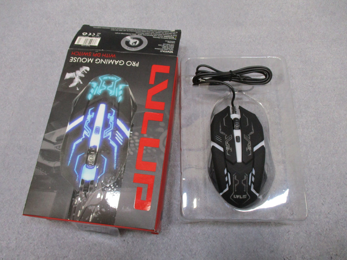 LVLUP LU736 Pro Gaming Mouse RGB Backlight Adjustable DPI Ergonomic USB