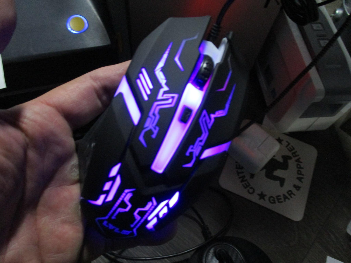 LVLUP LU736 Pro Gaming Mouse RGB Backlight Adjustable DPI Ergonomic USB