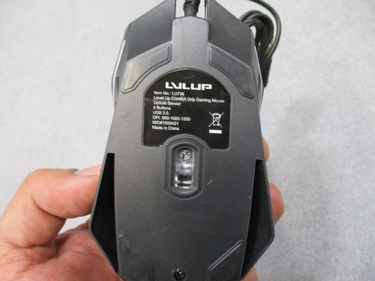 LVLUP LU736 Pro Gaming Mouse RGB Backlight Adjustable DPI Ergonomic USB