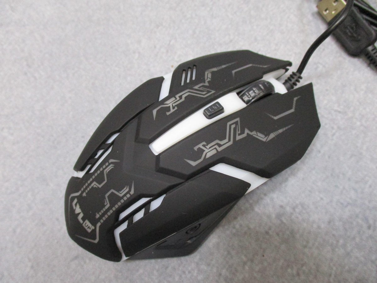 LVLUP LU736 Pro Gaming Mouse RGB Backlight Adjustable DPI Ergonomic USB