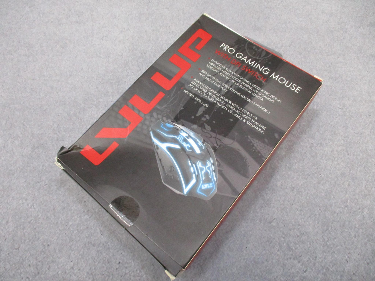 LVLUP LU736 Pro Gaming Mouse RGB Backlight Adjustable DPI Ergonomic USB